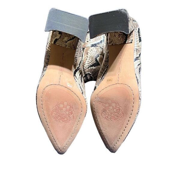Vince Camuto Ambie Snakeskin Print Mid Shaft Pointed Toe Boot NWOB  7.5 - Picture 5 of 5
